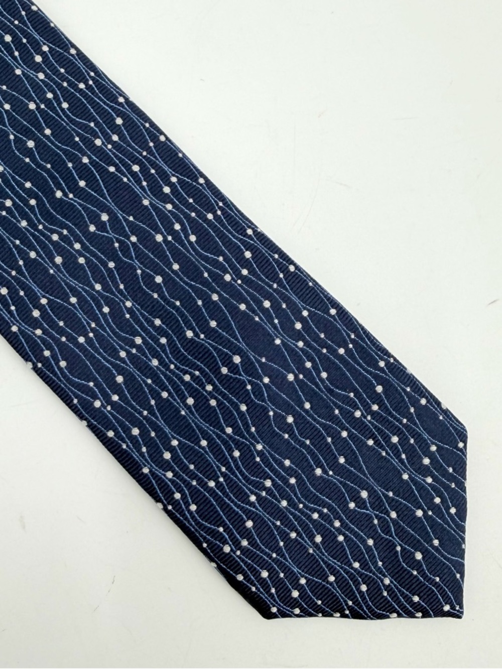 Jos. A. Bank Tie Men’s Blue Print Silk 1905 Collection Classic Career Necktie